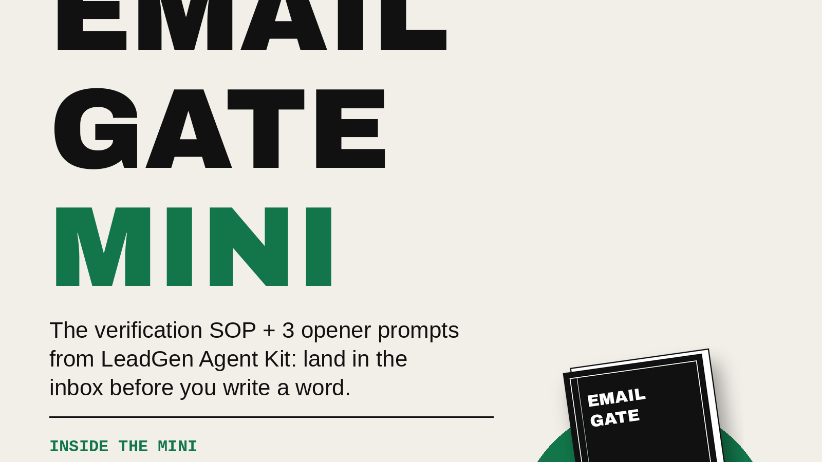 LeadGen Email-Gate Mini