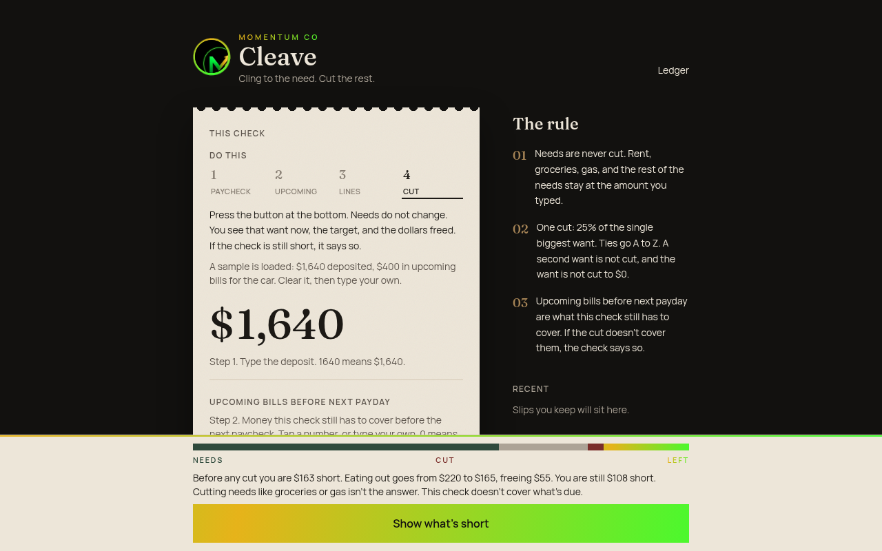 Cleave: Paycheck Leak Finder
