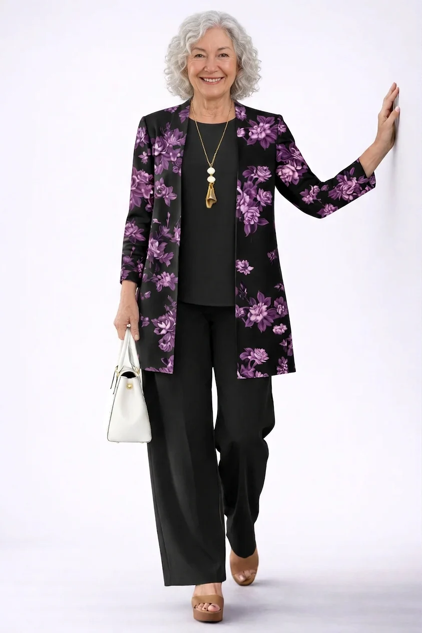 Helen | Conjunto de Tres Piezas: Elegancia Clásica