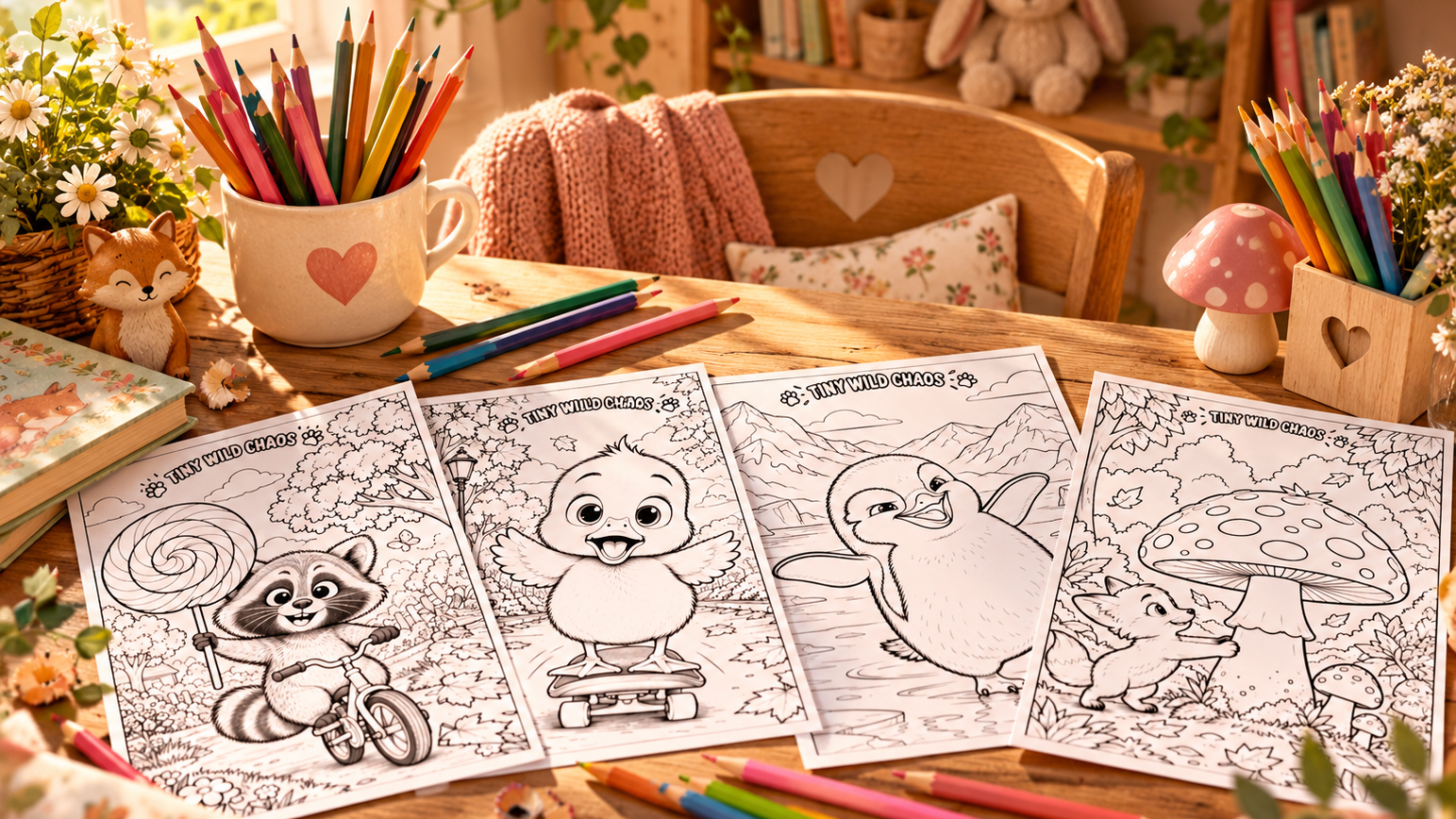 50 Cute Animal Coloring Pages