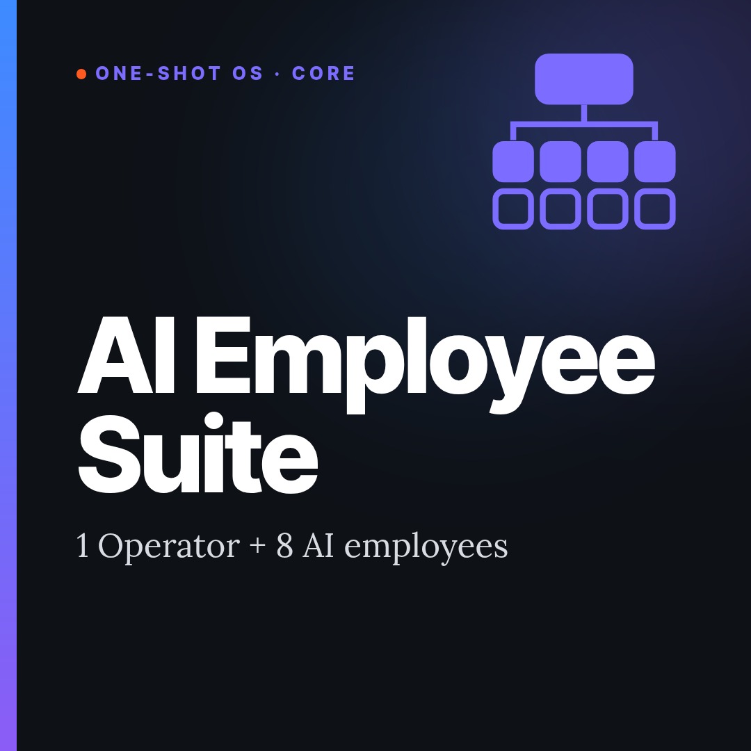 ONE-SHOT OS Core: AI Employee Suite & Agent Team Prompts