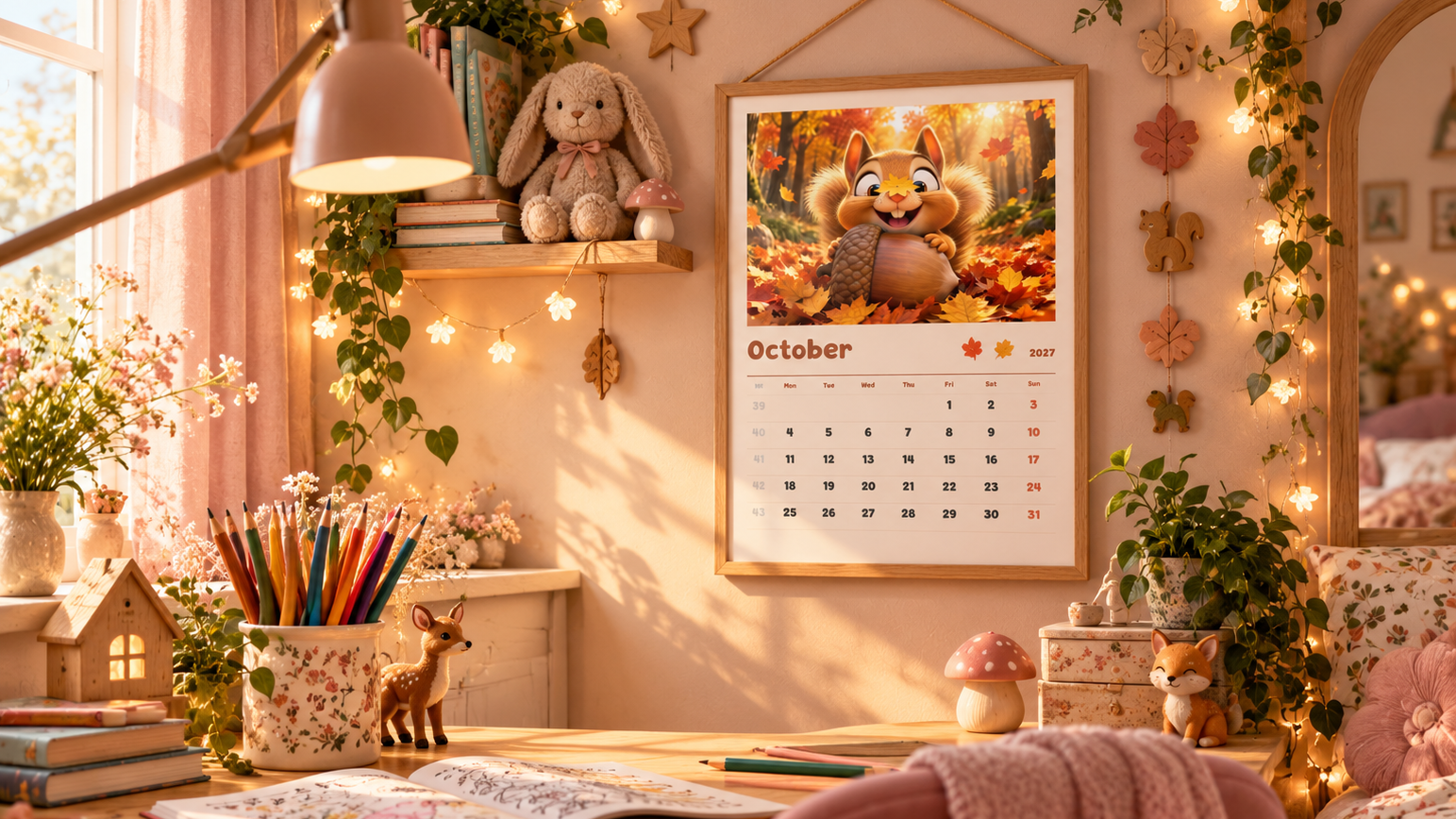  Cute Animal Calendar 2027