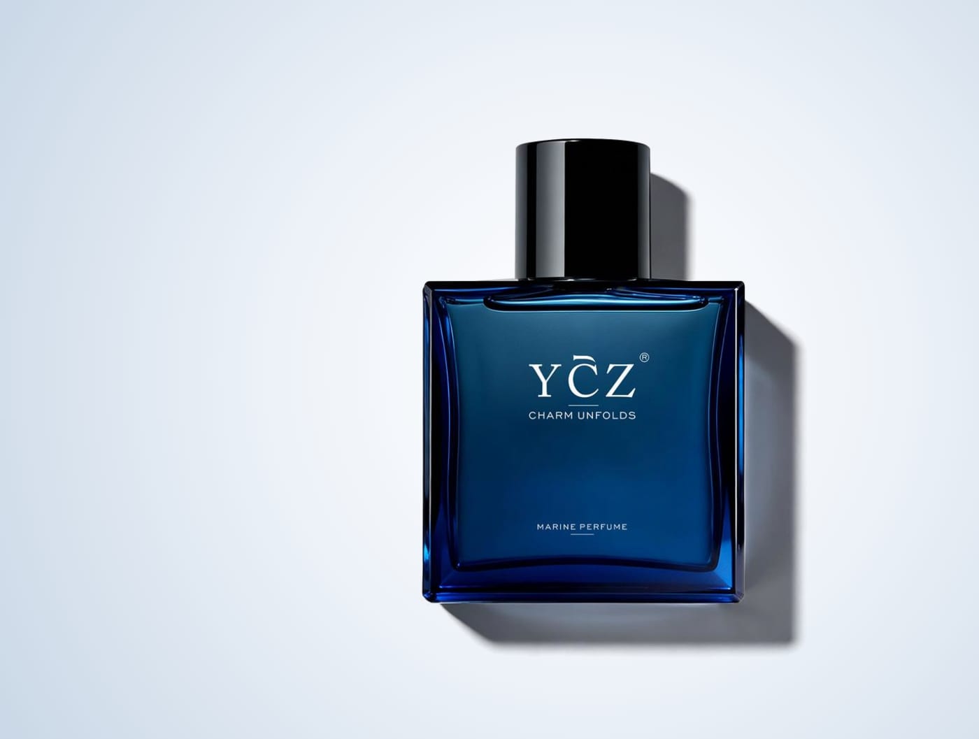 YCZ Charm Unfolds Marine on a light studio backdrop