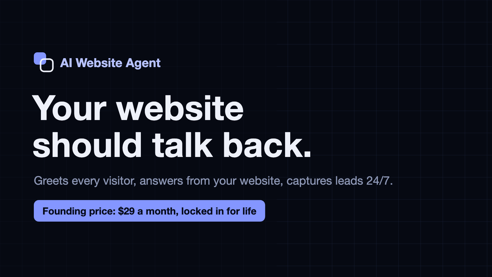 AI Website Agent: Starter (Founding)