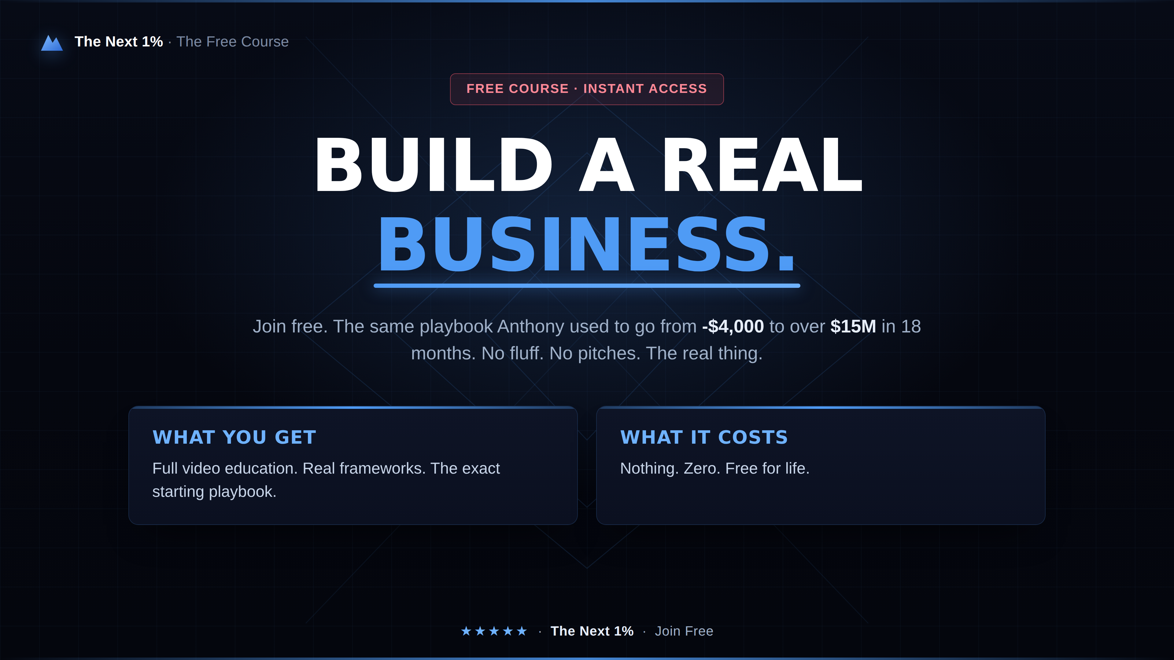 The Next 1% — The Free Course