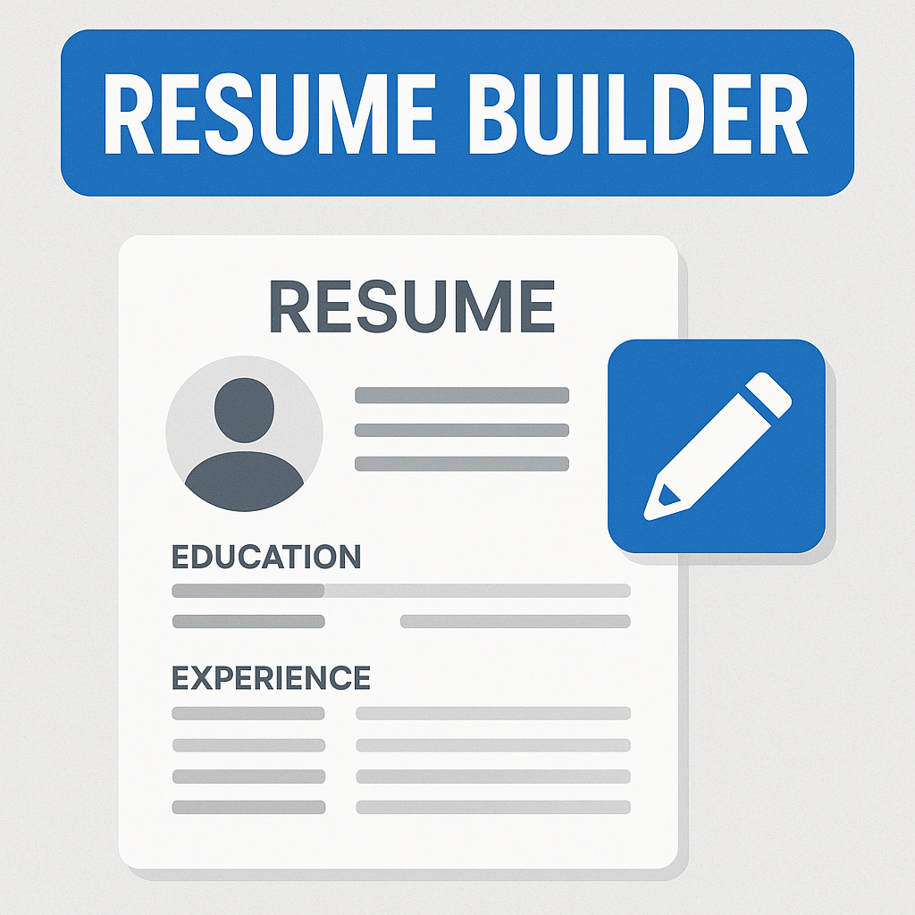 Professional resume builder