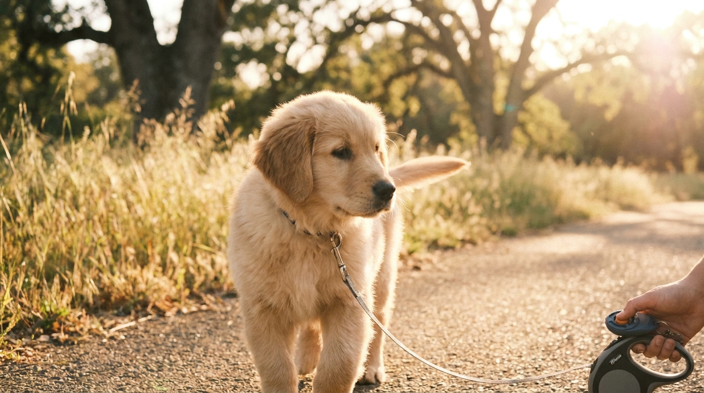 Clicker Training to Stop Puppy Leash Meltdowns (14-Day Plan)