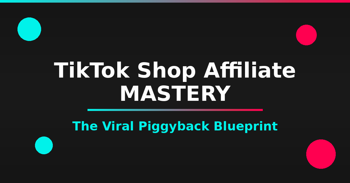 TikTok Shop Affiliate Mastery