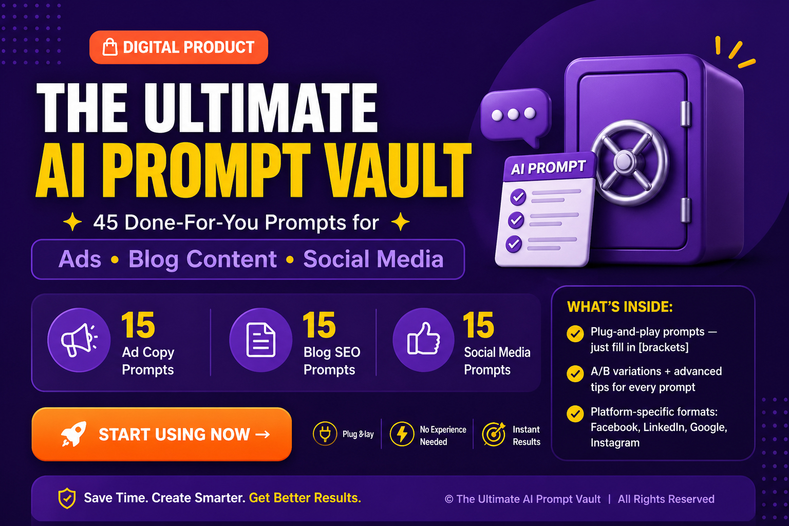 The Ultimate AI Prompt Bundle for Marketers (Ads + SEO + Social Media)