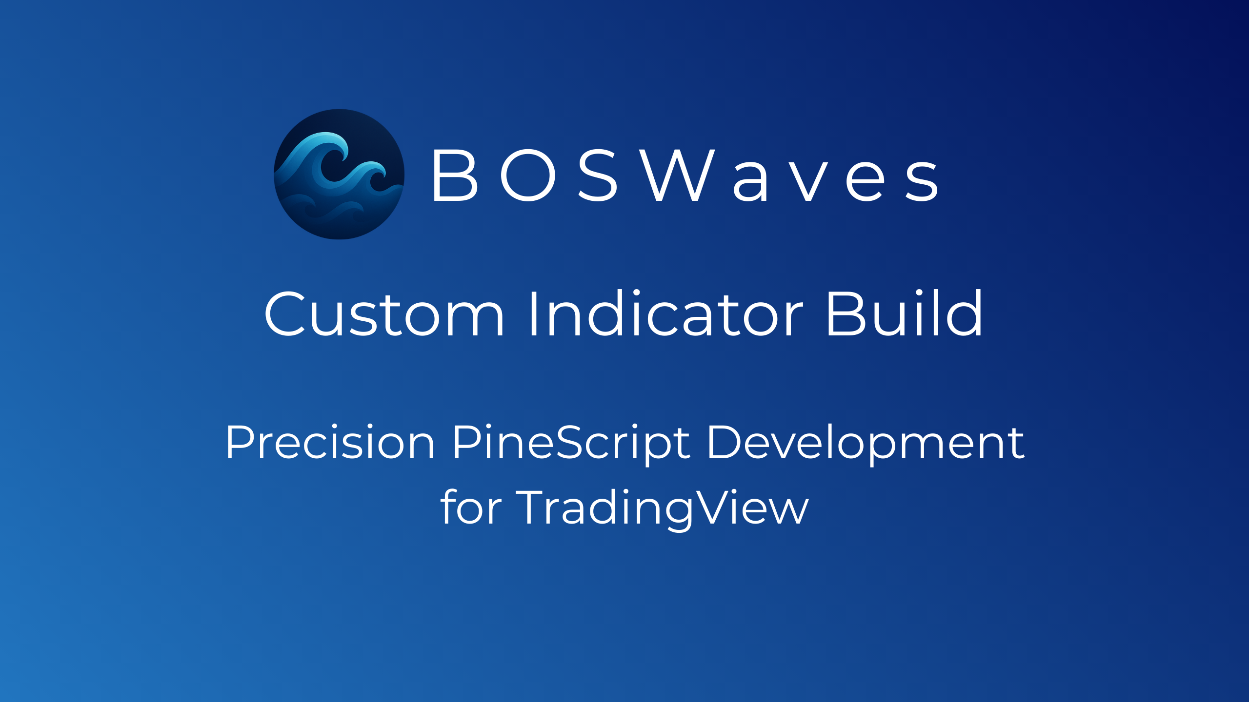 Custom Indicator Build