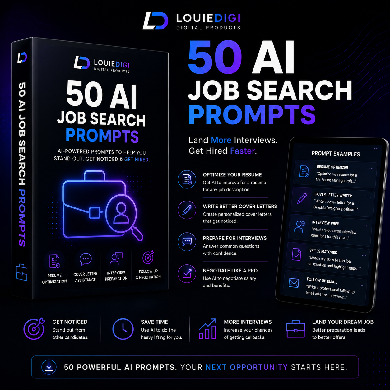 50 AI Job Search Prompts