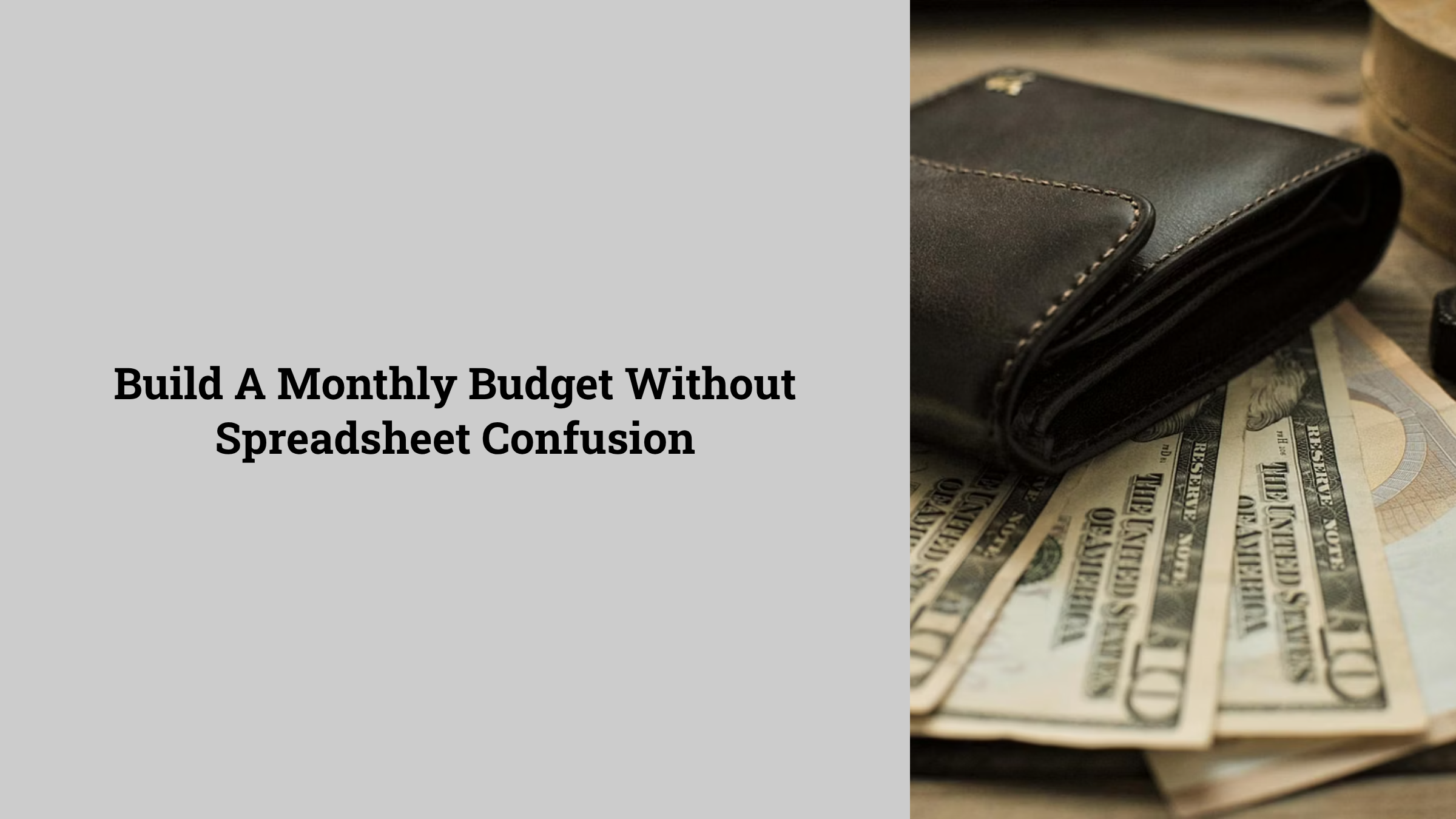 Build A Monthly Budget Without Spreadsheet Confusion