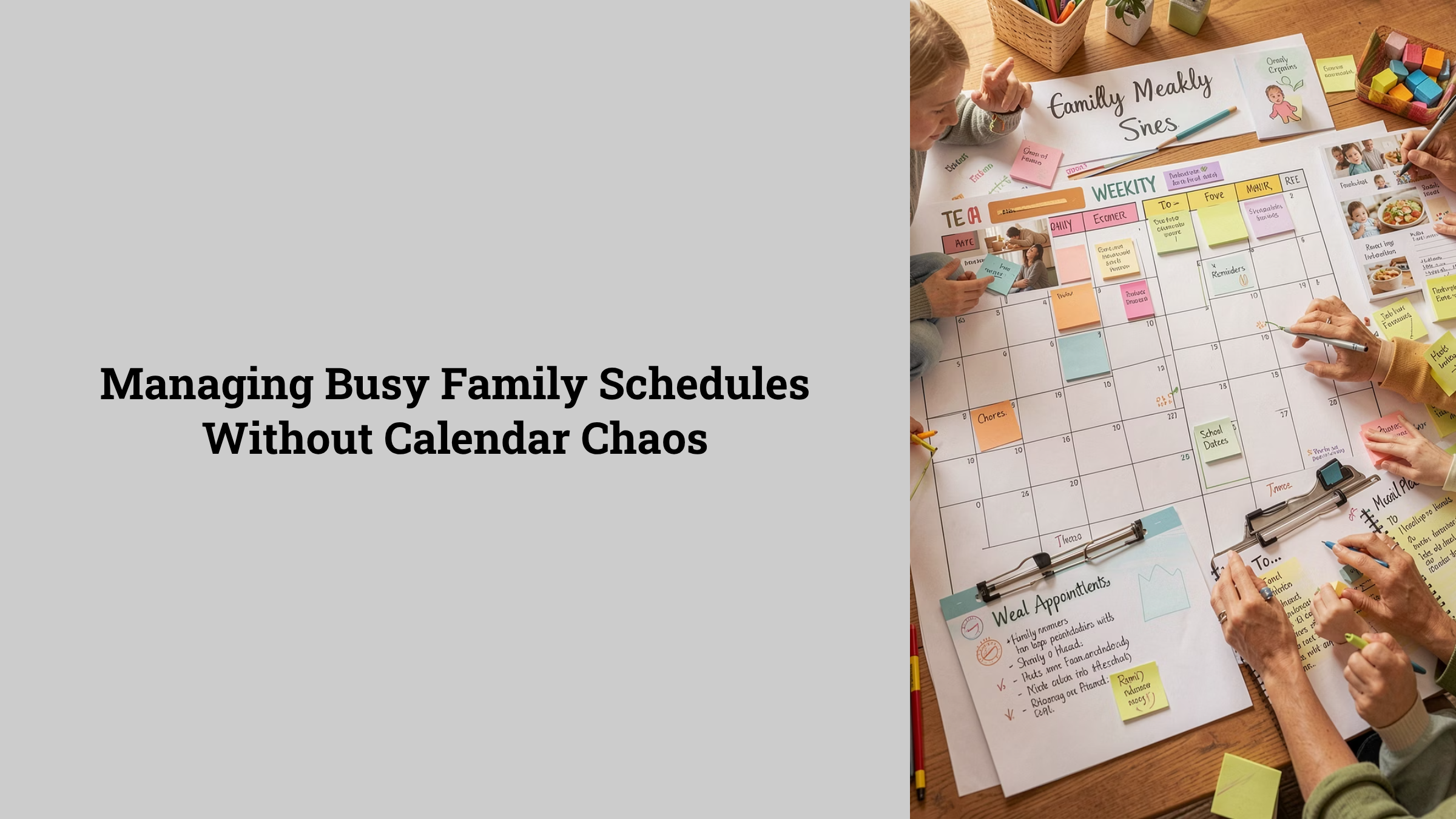 Managing Busy Family Schedules Without Calendar Chaos