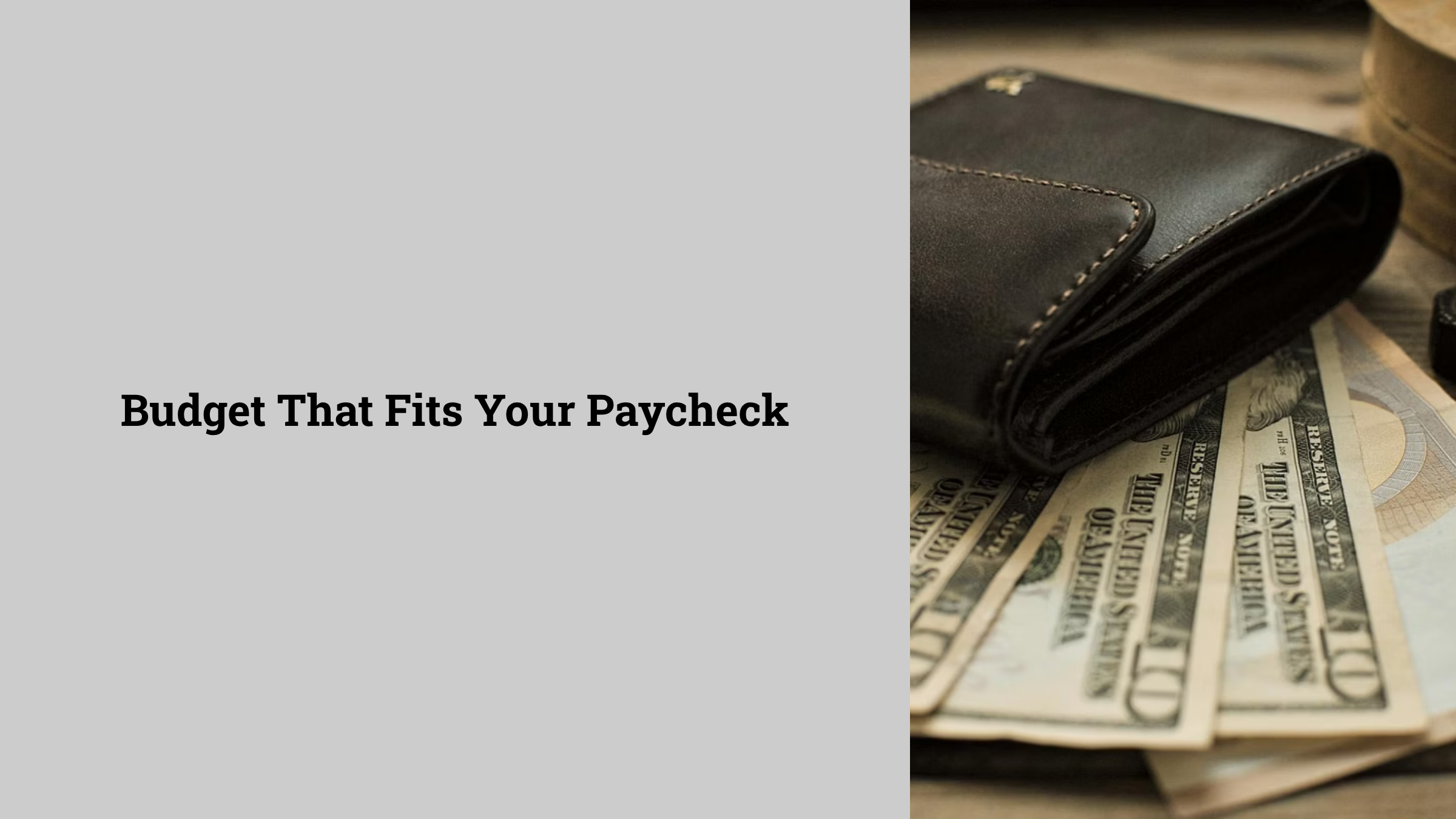 Budget That Fits Your Paycheck
