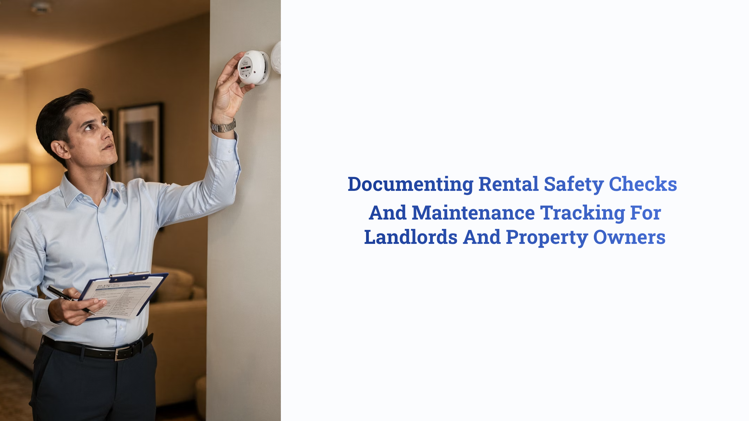 Documenting Safety Checks + Maintenance Tracking for Landlords & Property Owners