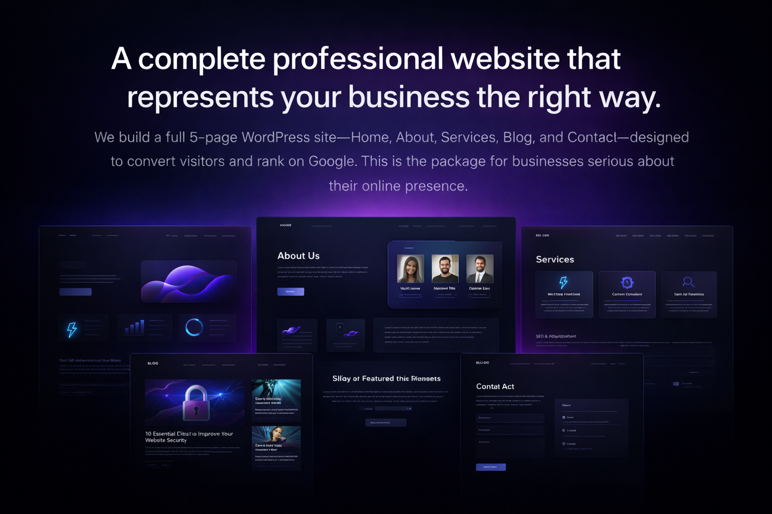 Five-Page WordPress Website
