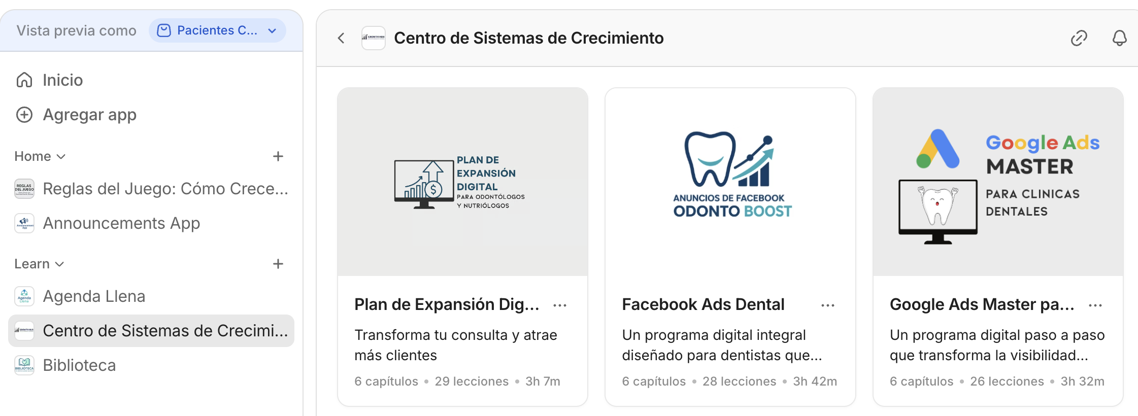 Pacientes Cuando Quieras