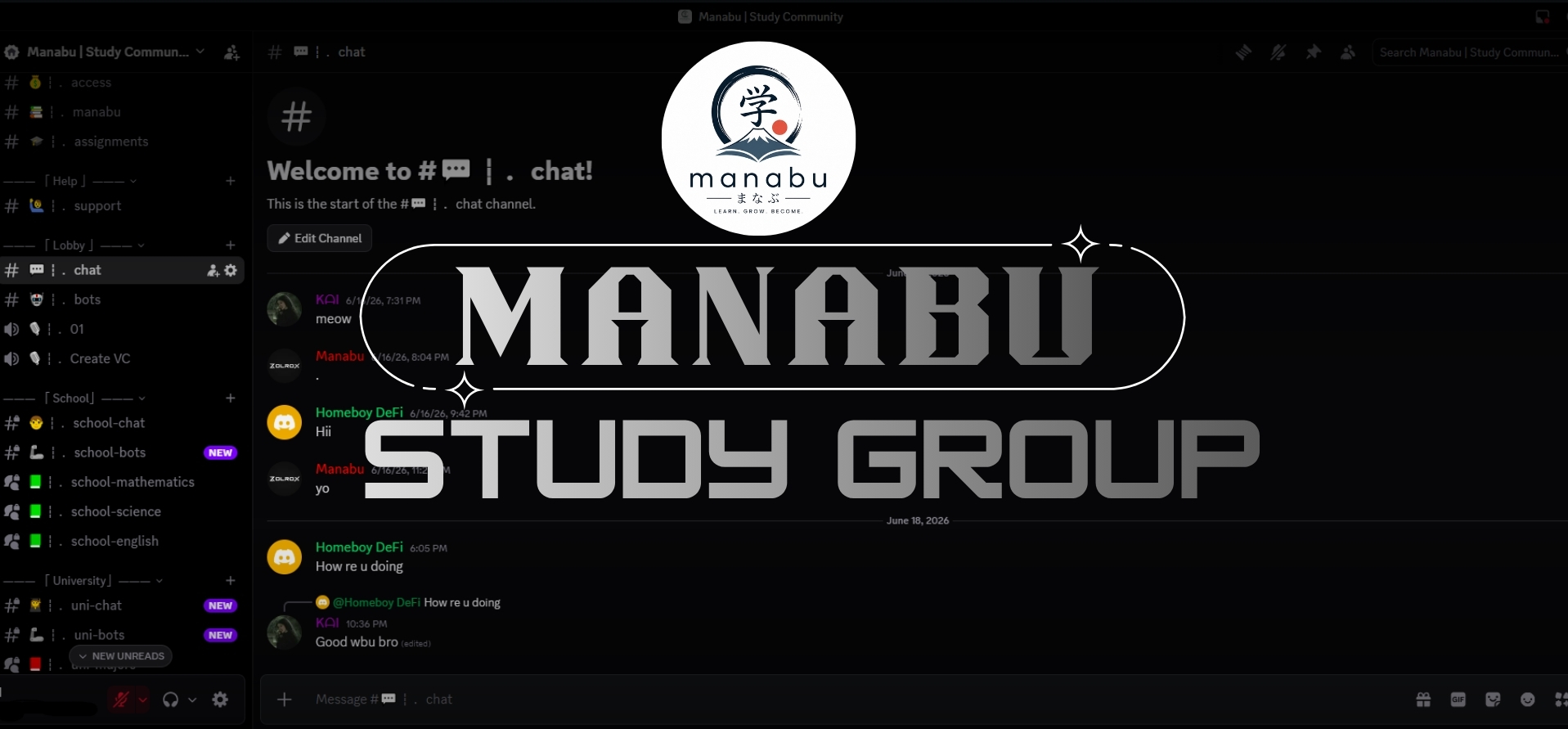 Manabu Study Community 