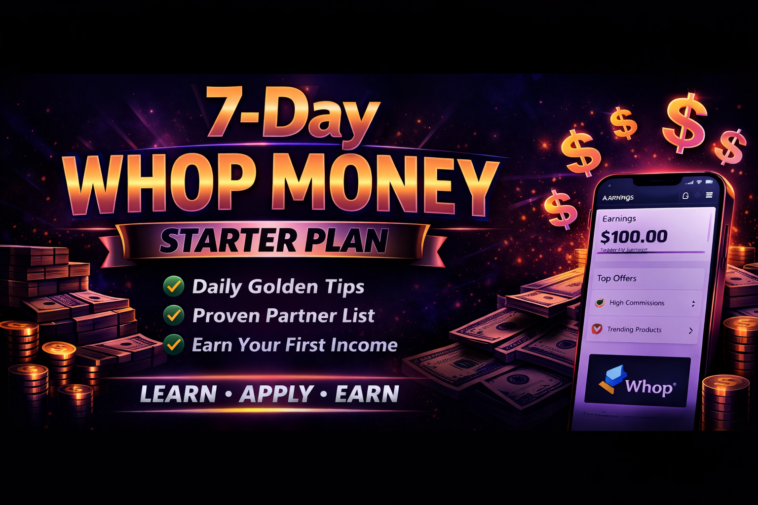 7-Day Whop Money Starter Plan