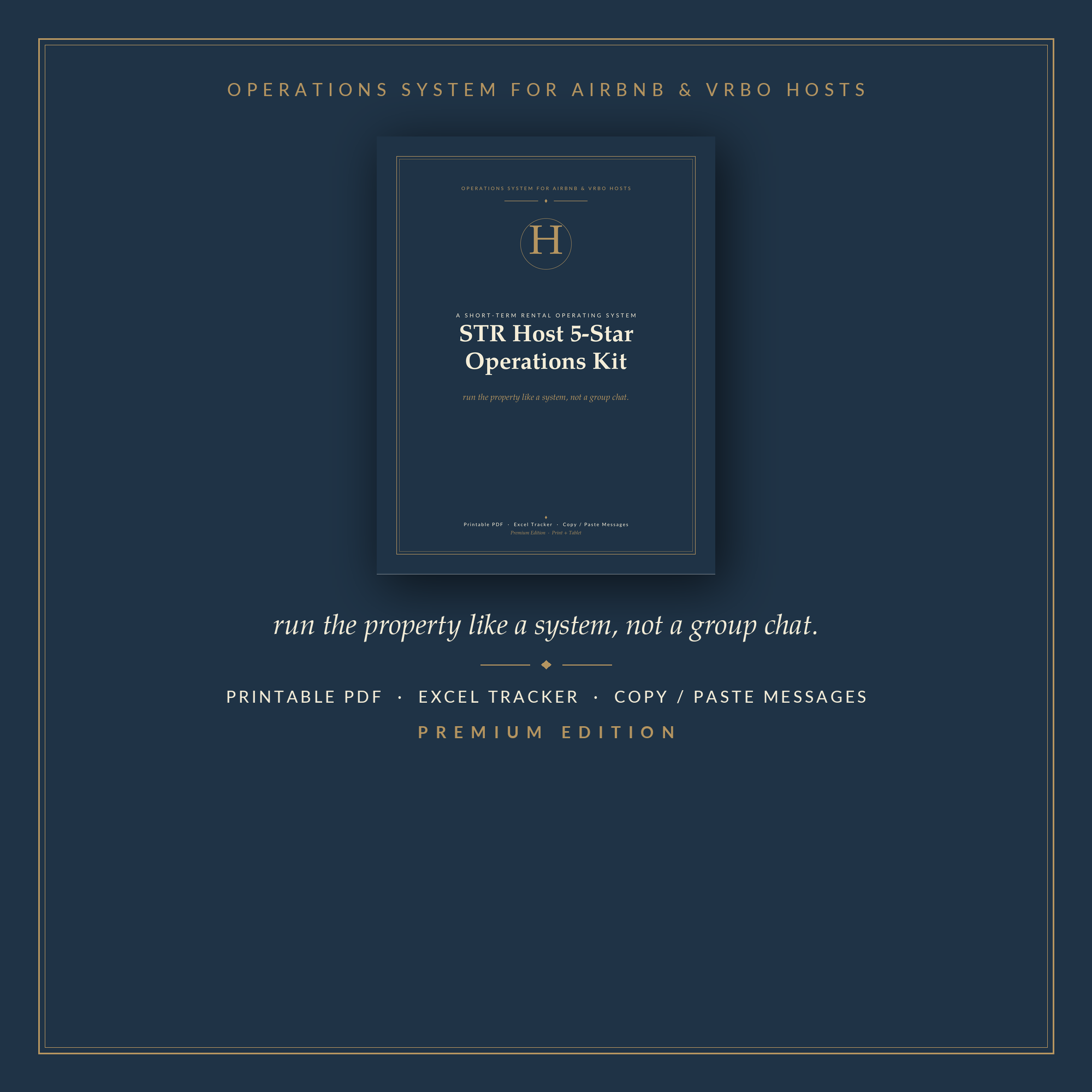 Short-Term Rental Host Operations Kit
