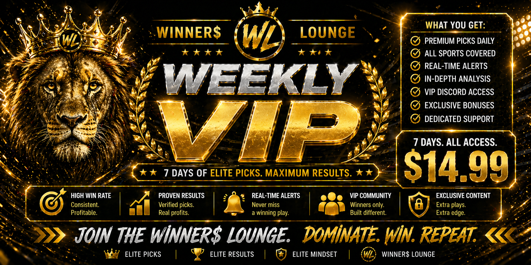 🏆 Weekly VIP Access 