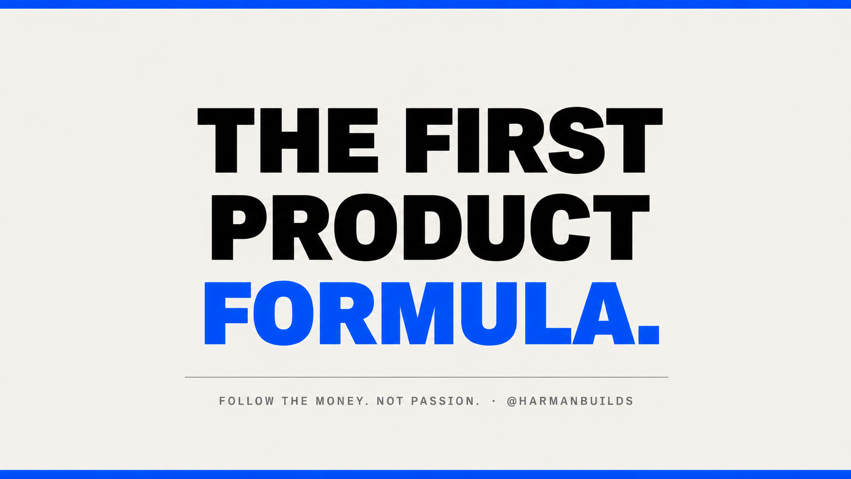 The First Product Formula