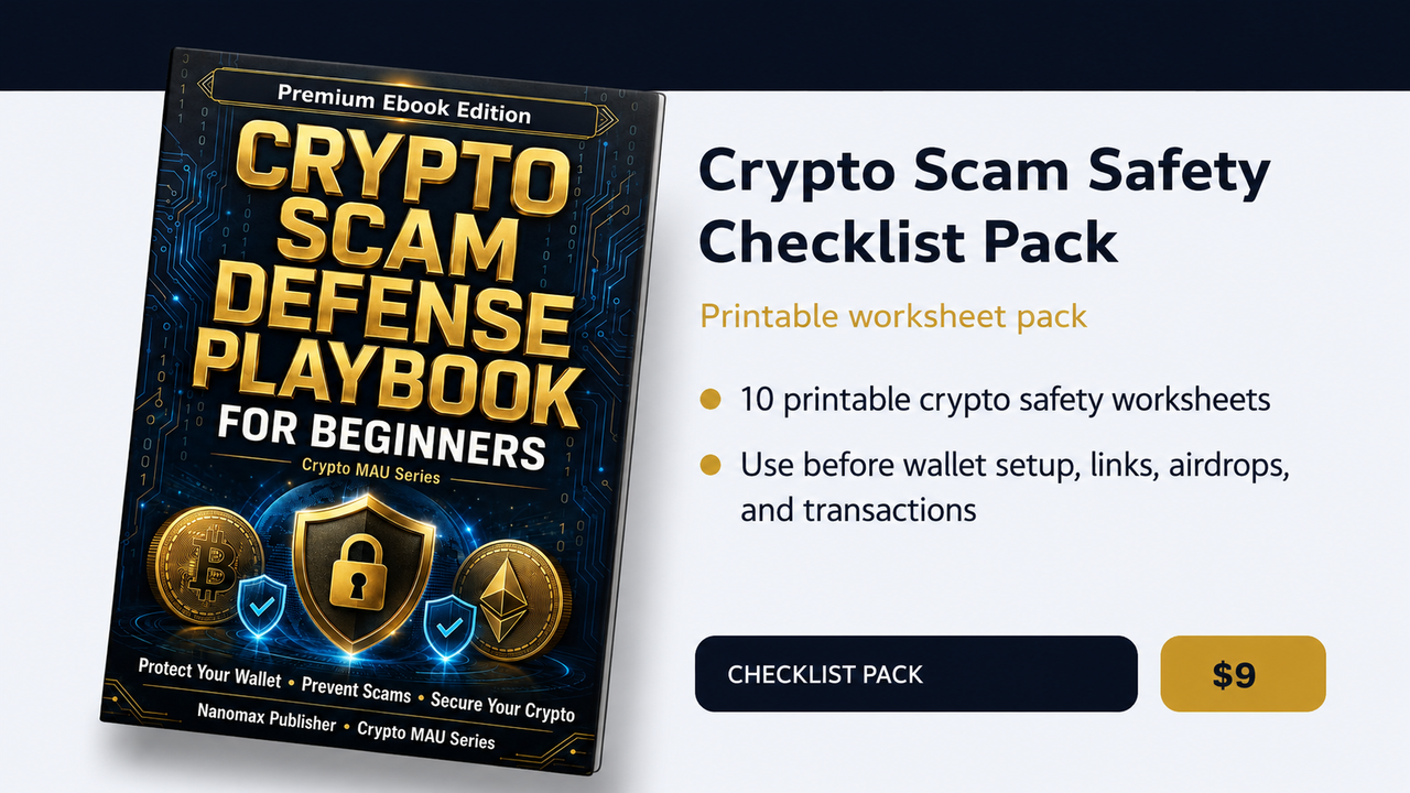 Crypto Scam Safety Checklist Pack