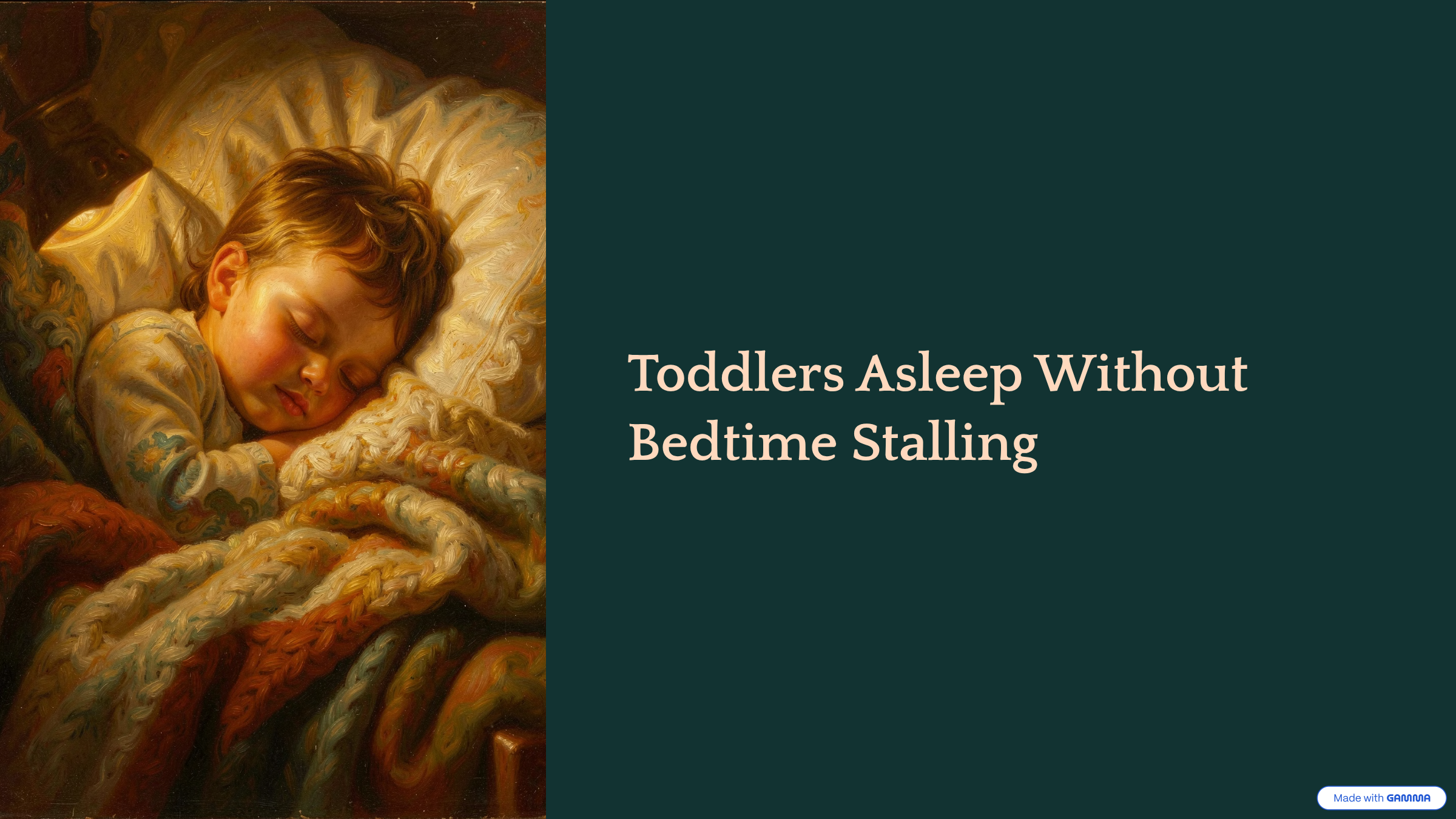 Parents Getting Toddlers Asleep Without Bedtime Stalling