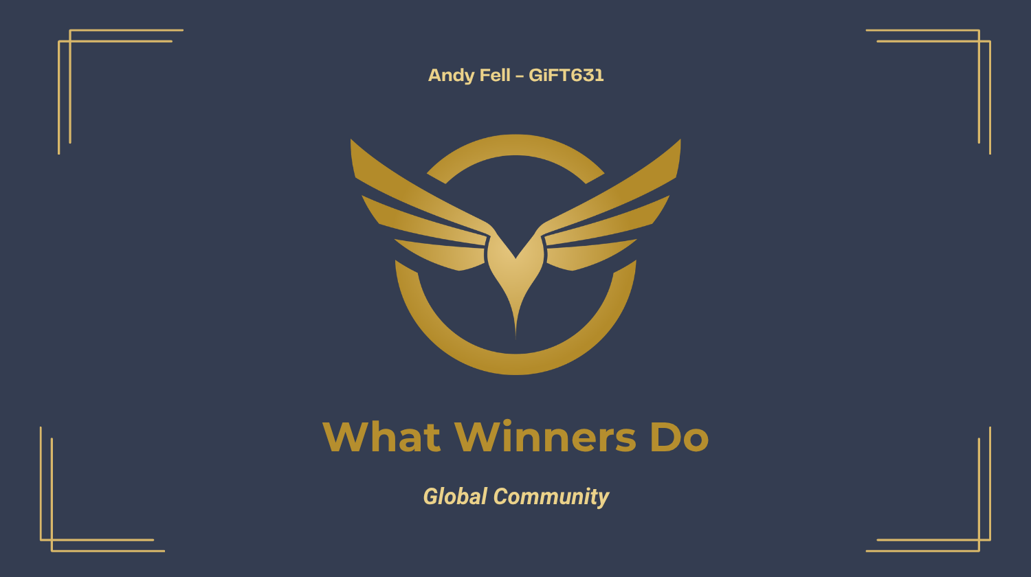 What Winners Do Global Community