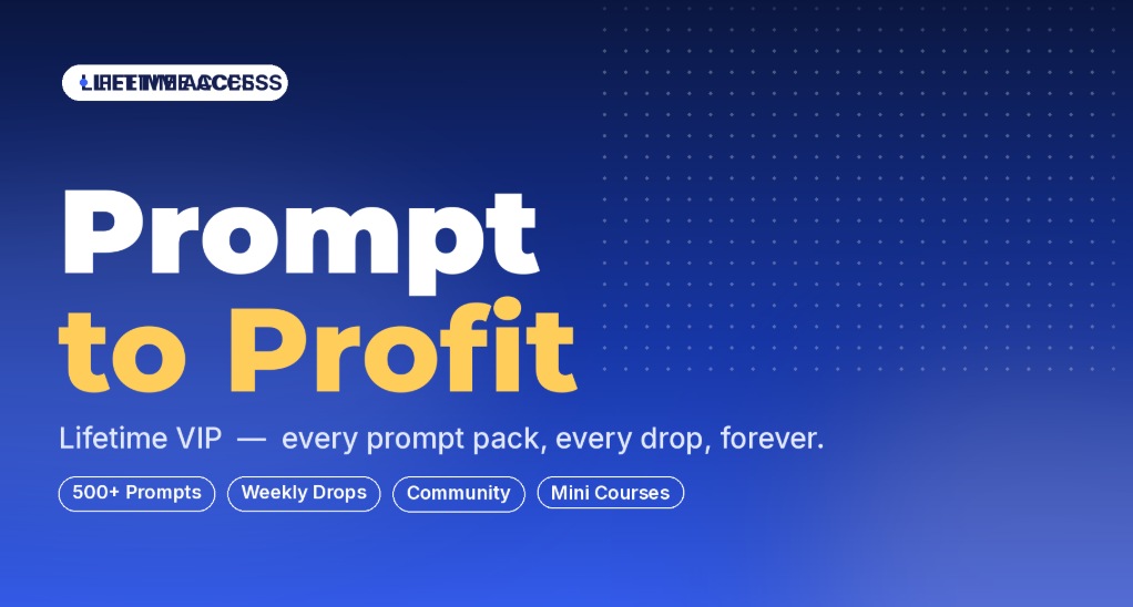 Prompt to Profit — Lifetime VIP