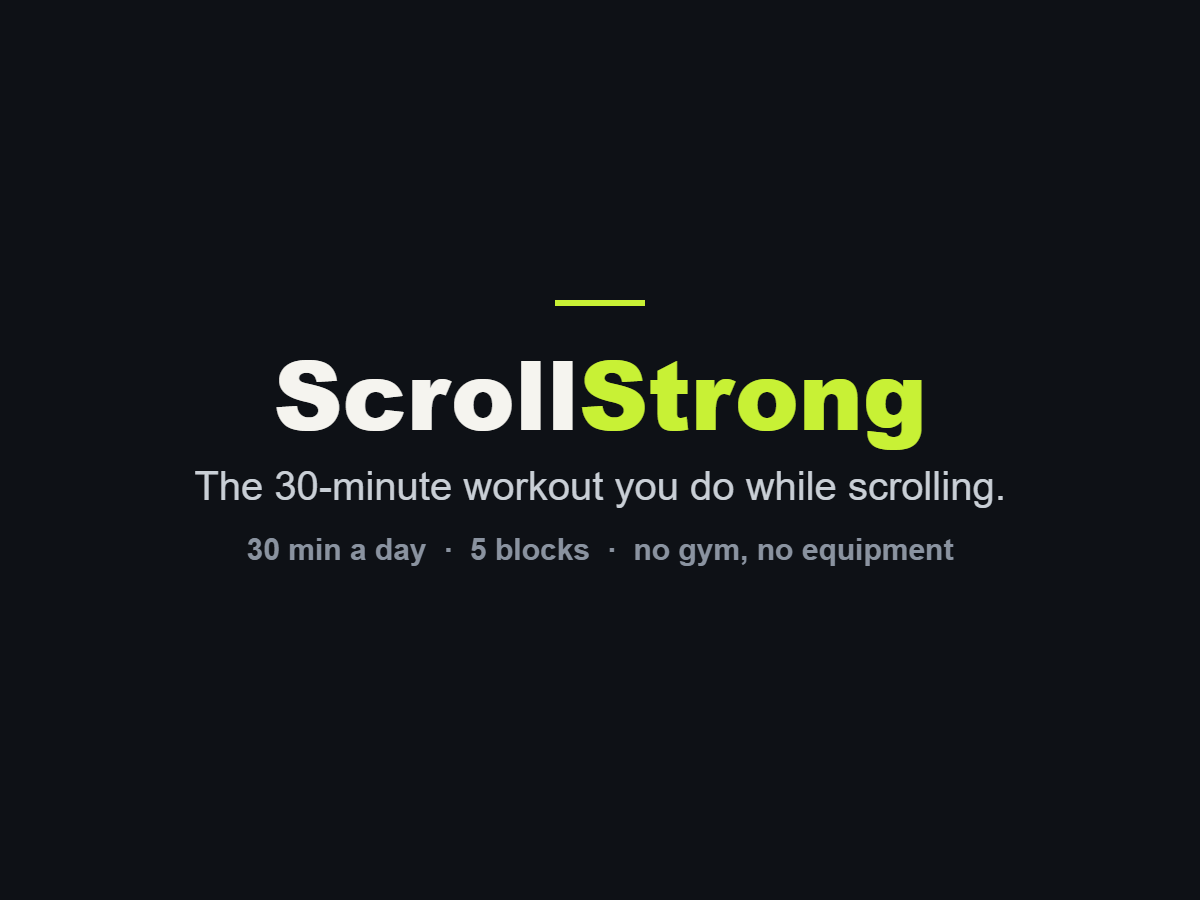 ScrollStrong Membership