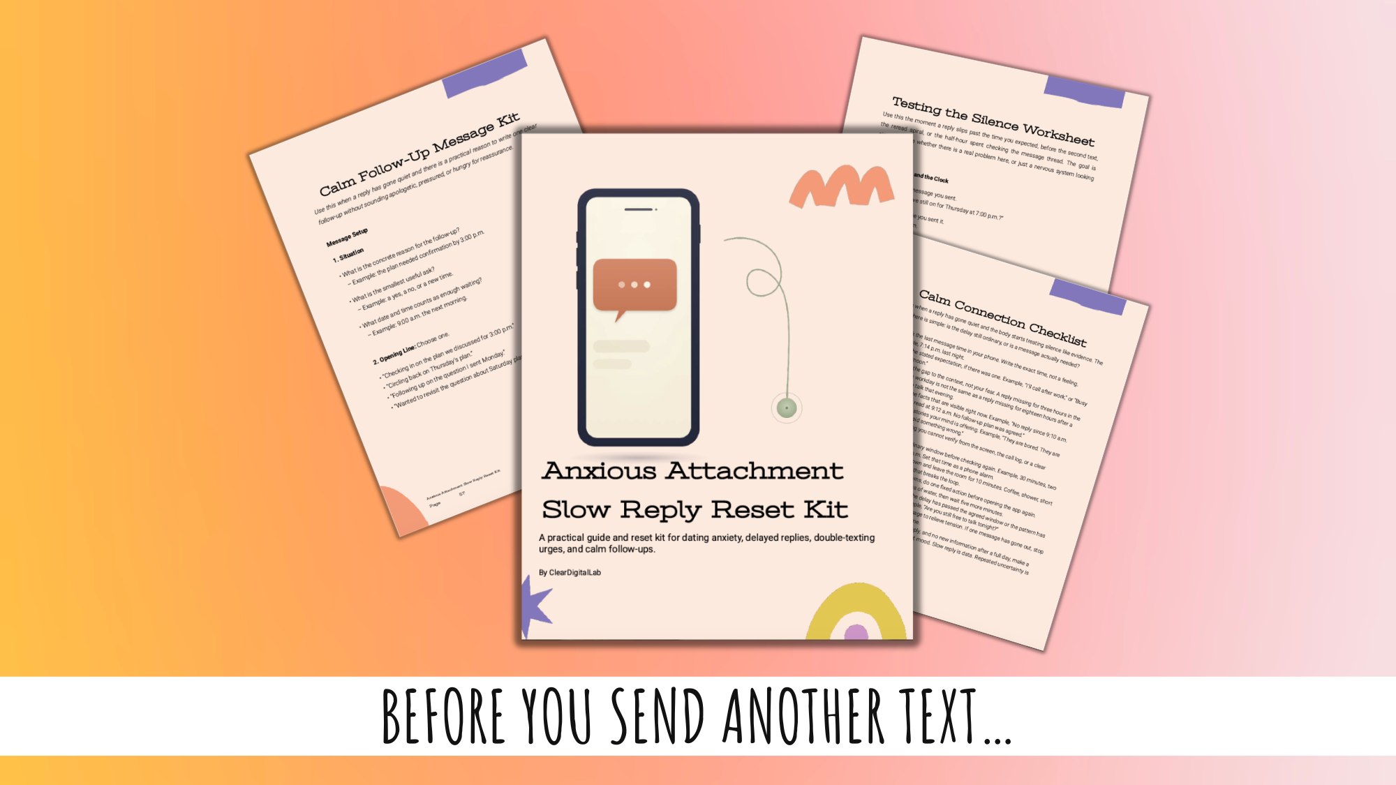 Anxious Attachment Slow Reply Reset Kit