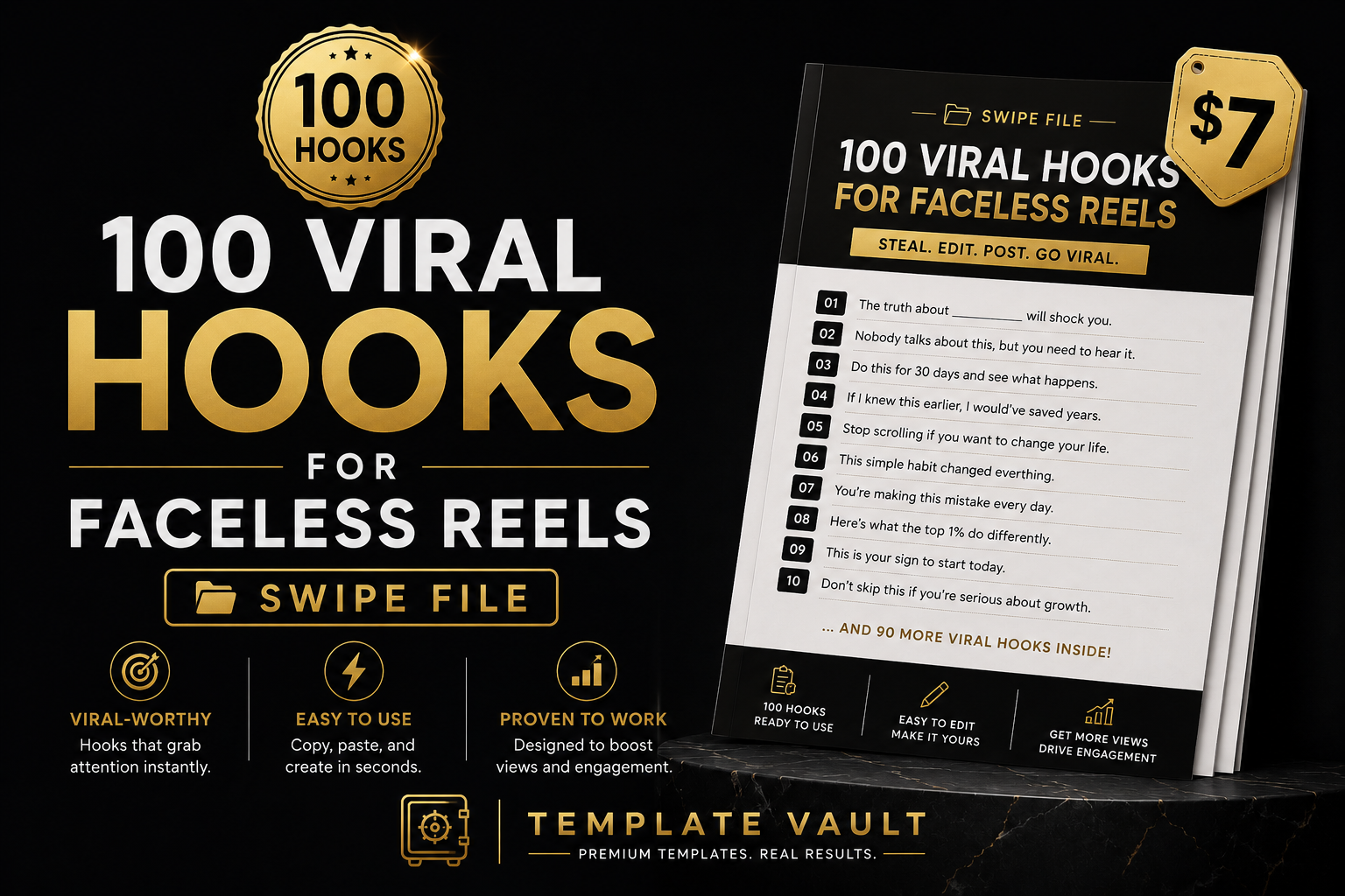 100 Viral Hooks Swipe File