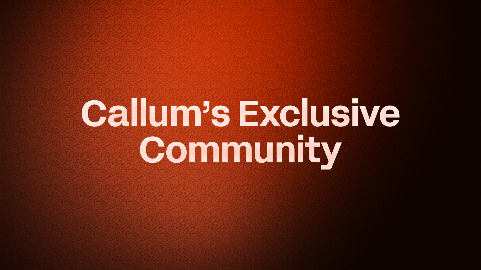 Exclusive community 