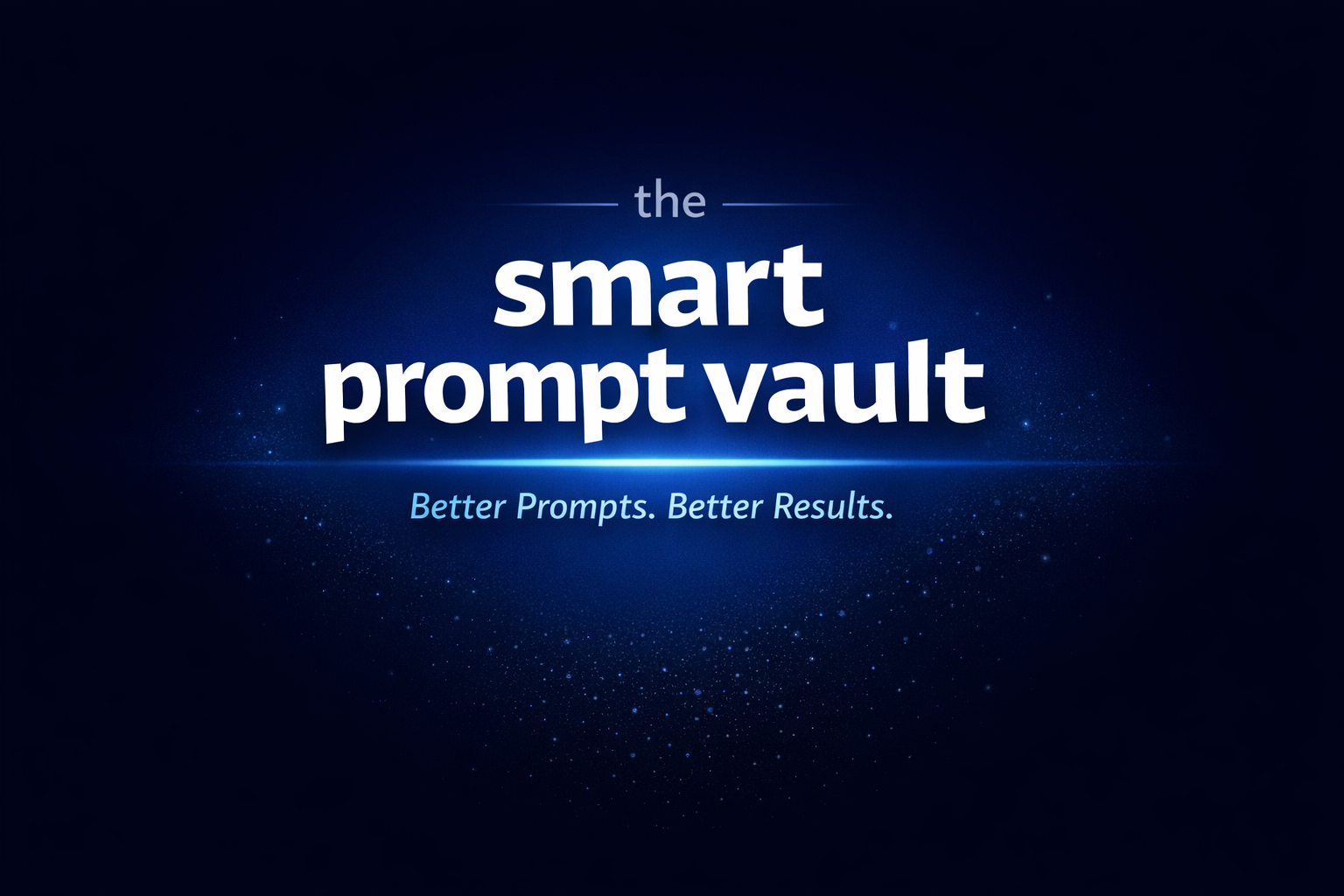 The Smart Prompt Vault