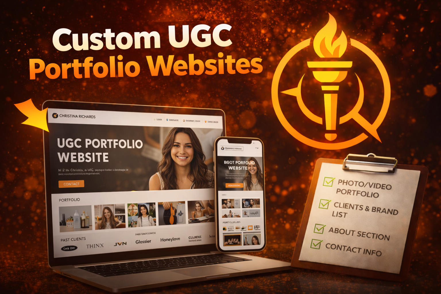 Custom UGC Portfolio Website (Built for You)