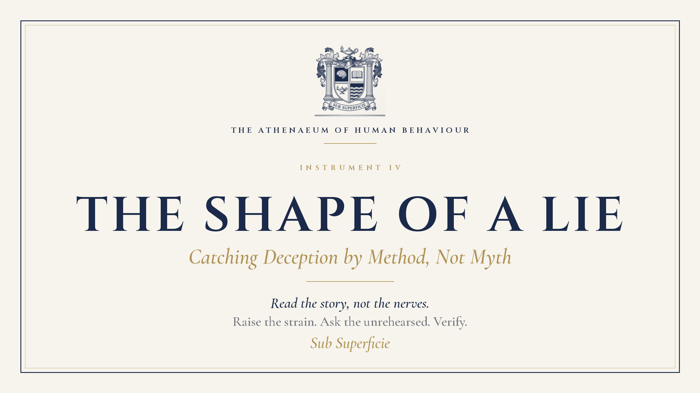 The Shape of a Lie