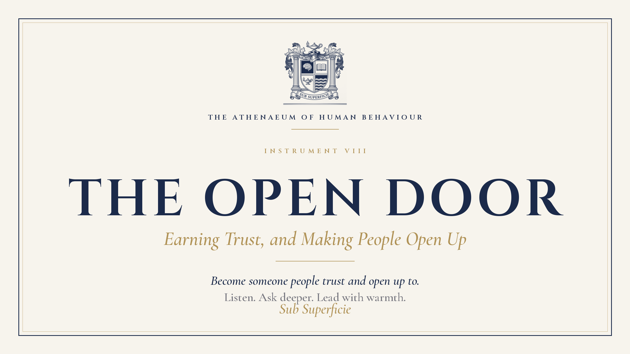 The Open Door