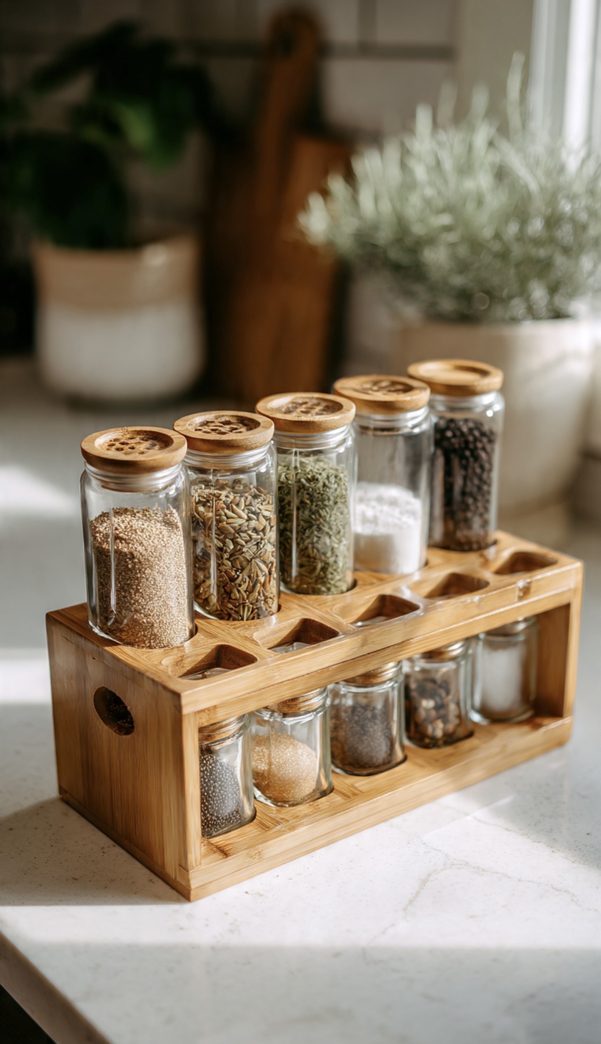 Eco Bamboo Spice Rack