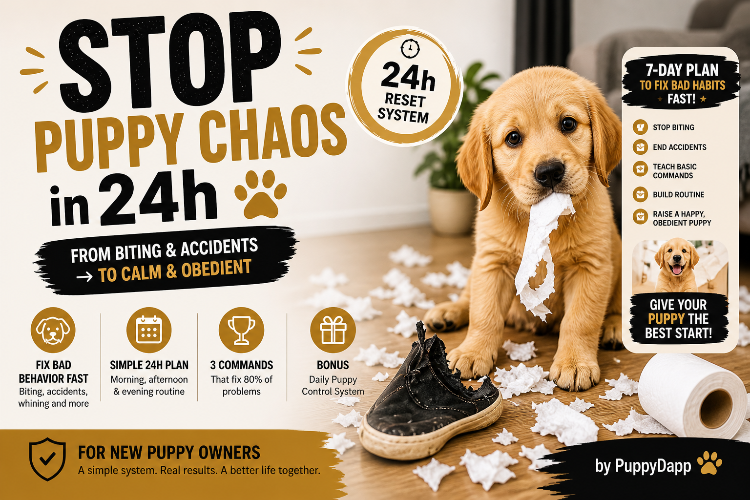 STOP Puppy Chaos in 24h 🐶