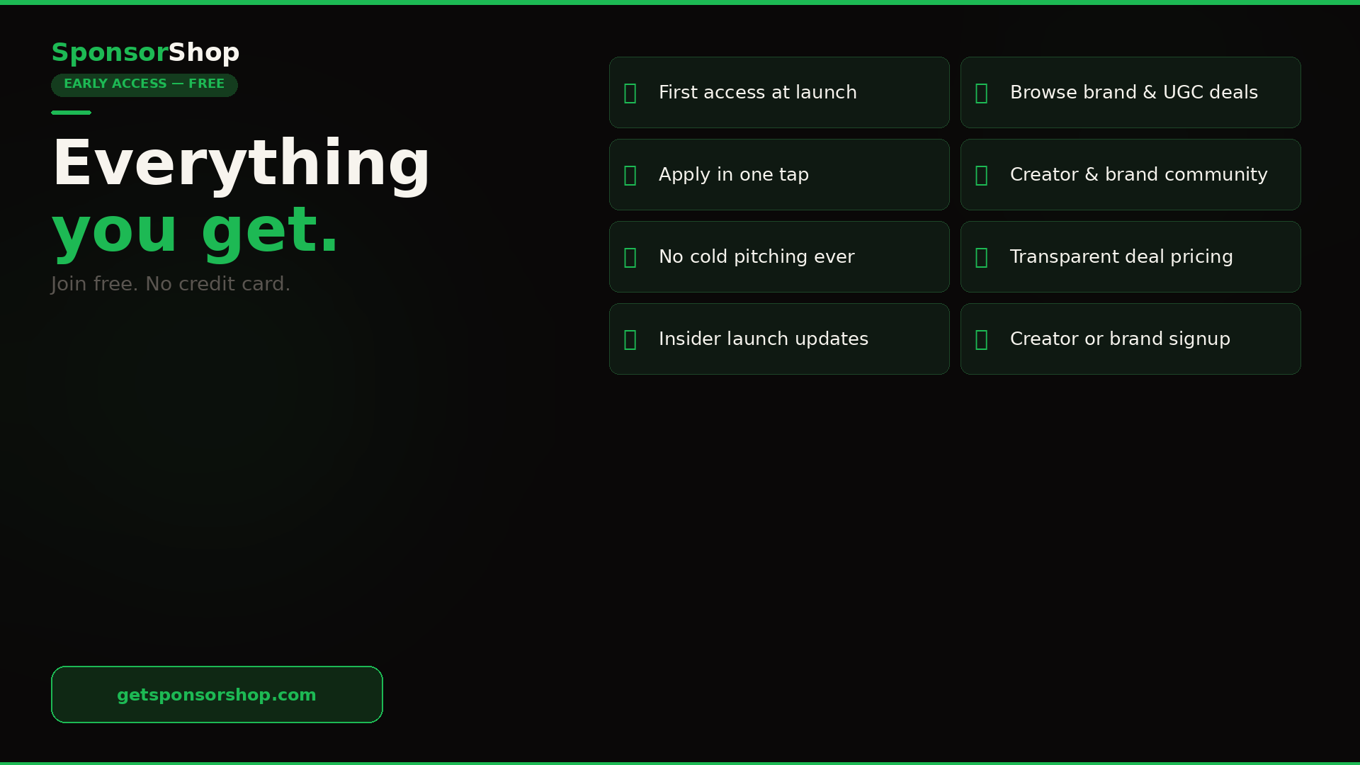Early access 
