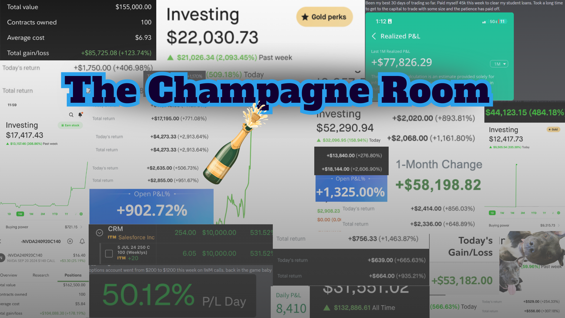 The Champagne Room - Options Trading banner