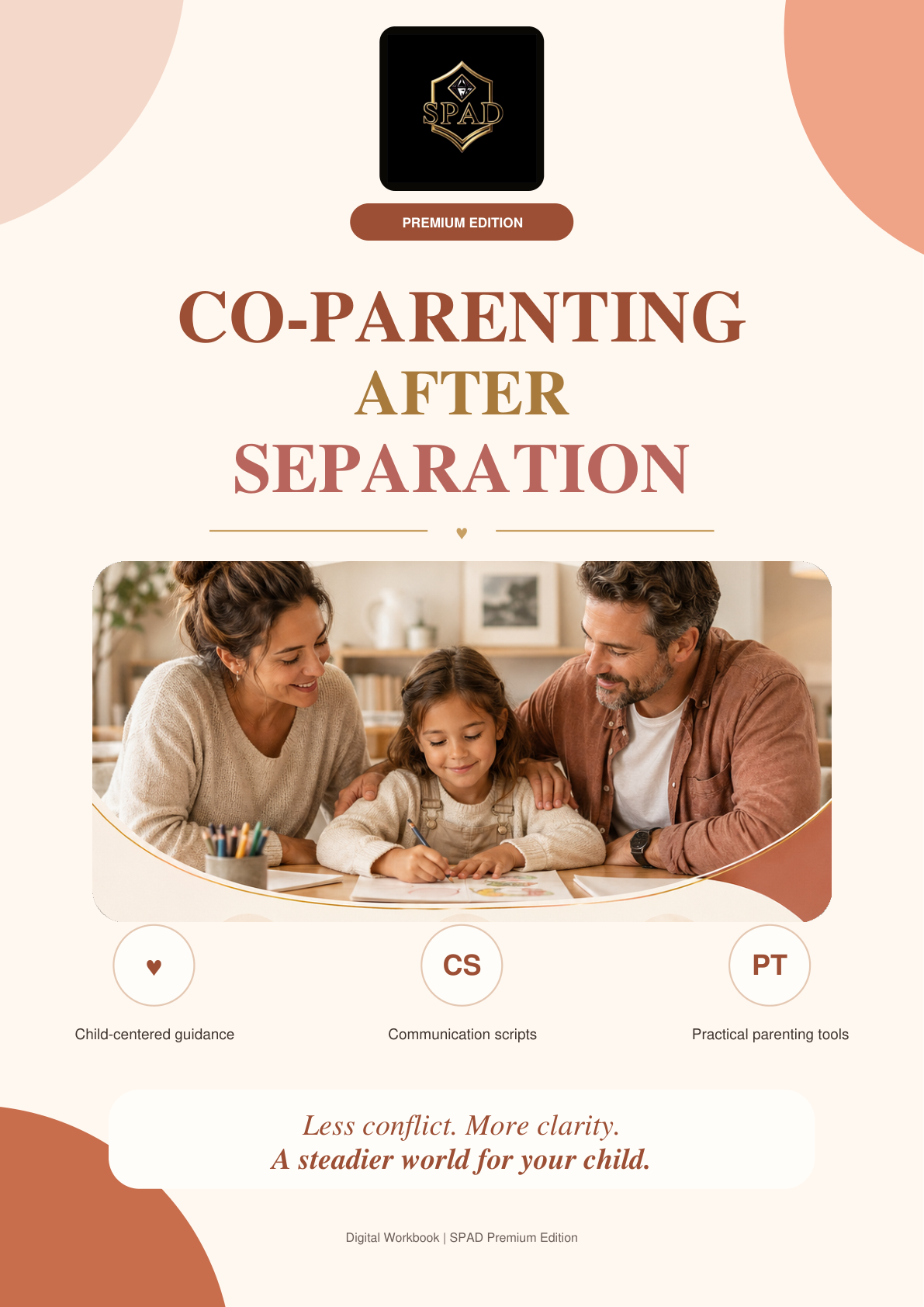 Co-Parenting After Separation: 60-Page PDF Workbook