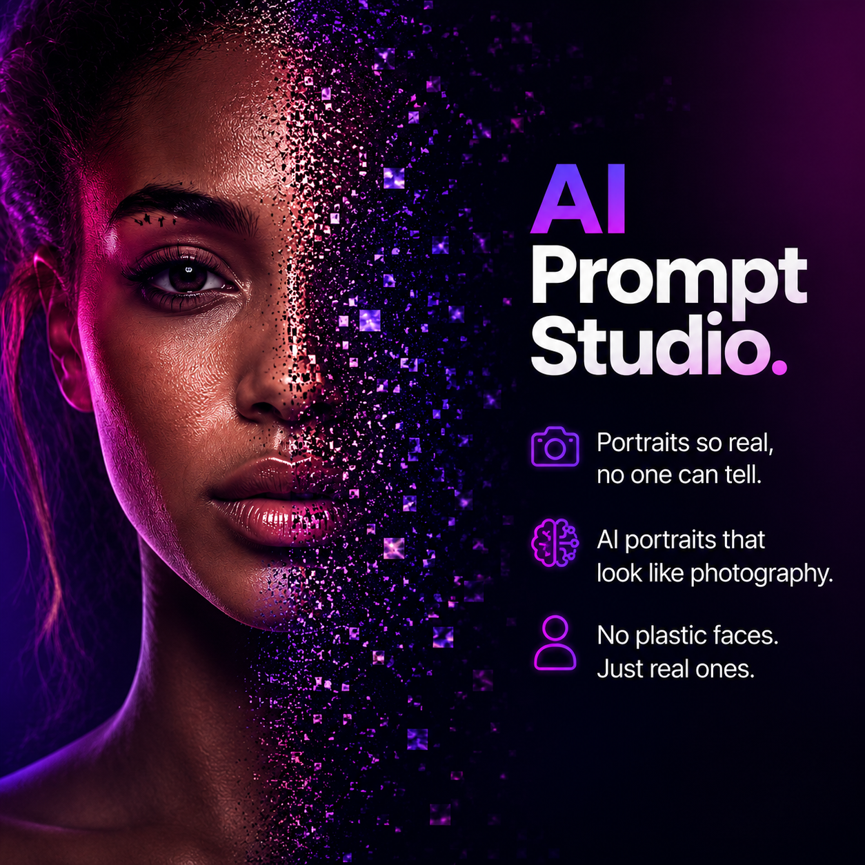 Hyper-Realistic Portraits — AI Prompt Pack