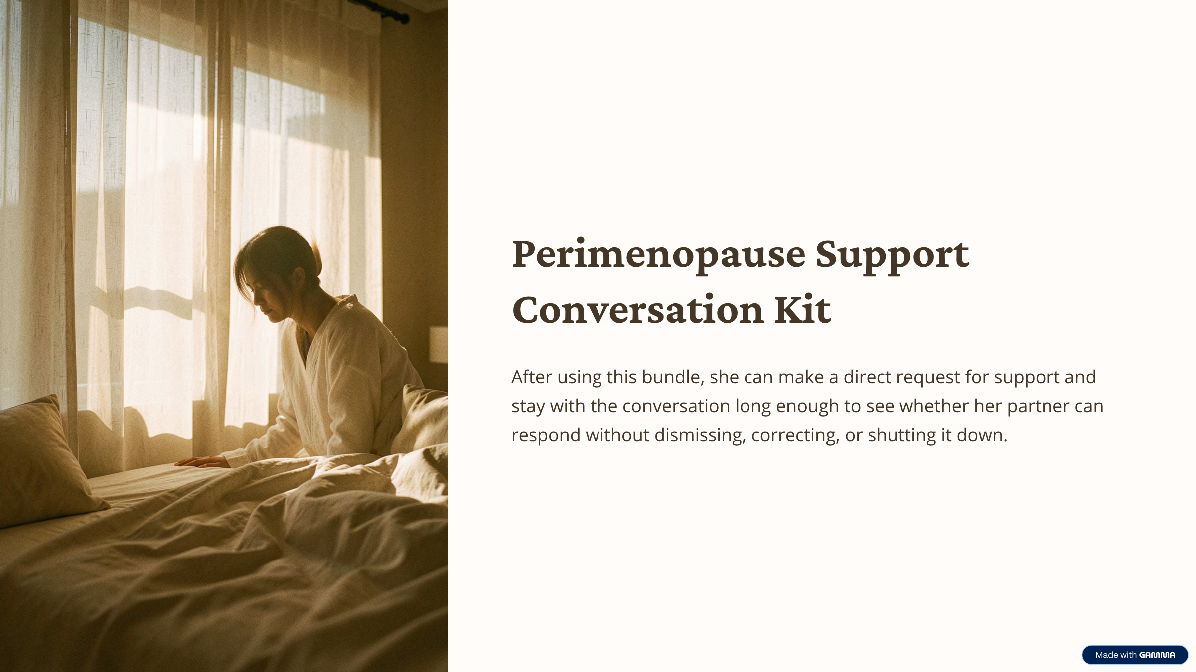 Perimenopause Support Conversation Kit