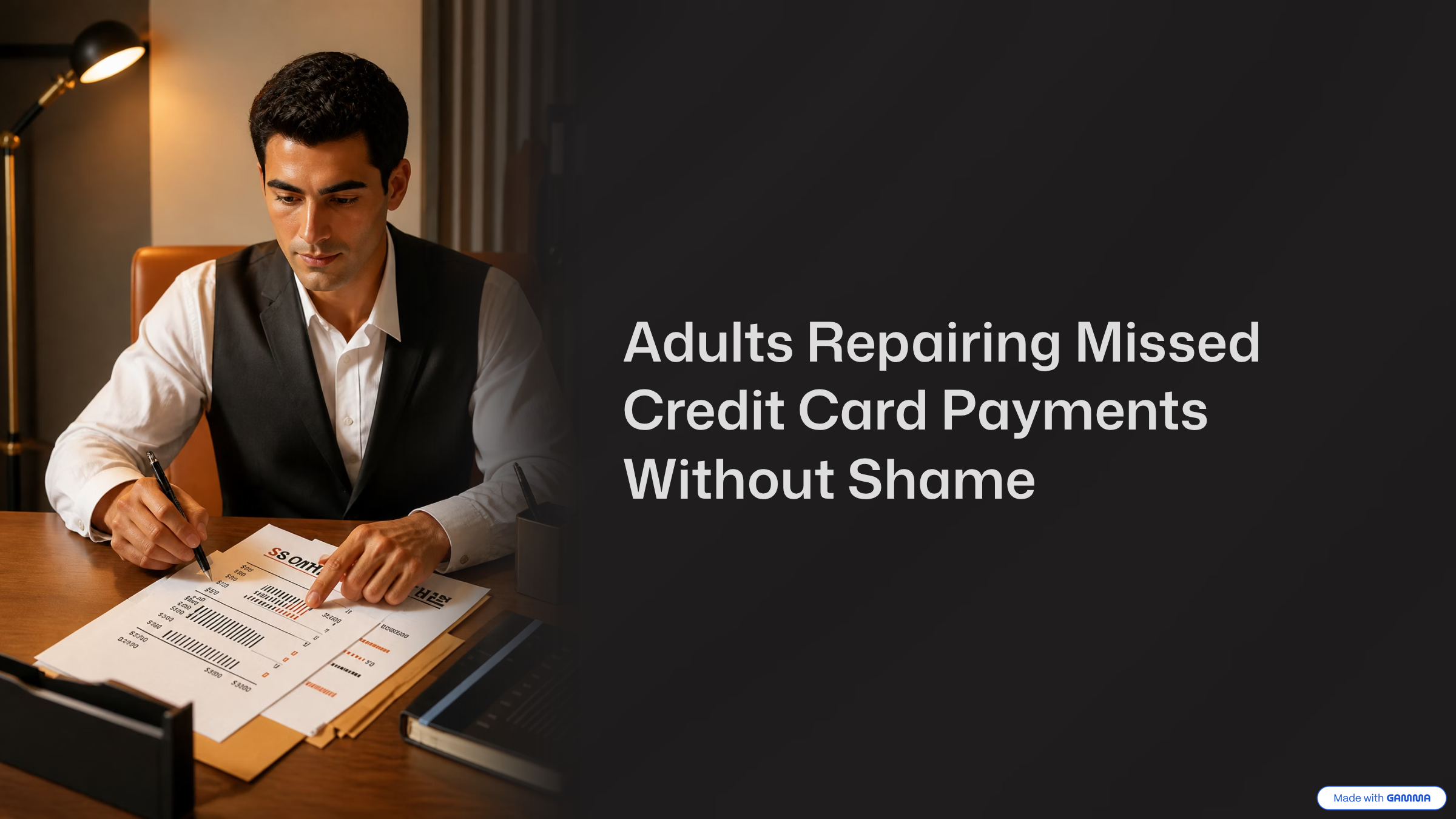 Adults Repairing Missed Credit Card Payments Without Shame