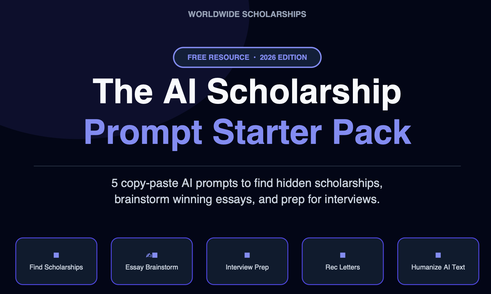 The AI Scholarship Prompt Starter Pack
