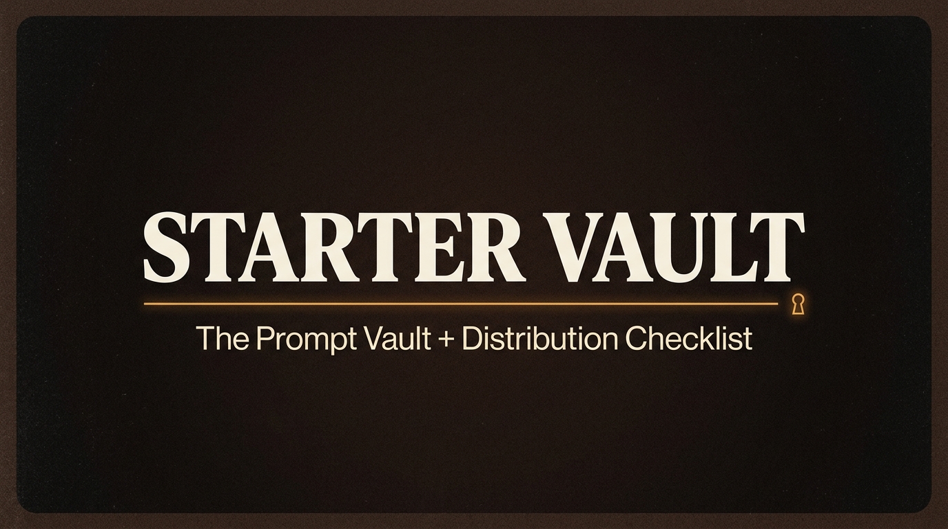 AI Artist Blueprint: Starter Vault