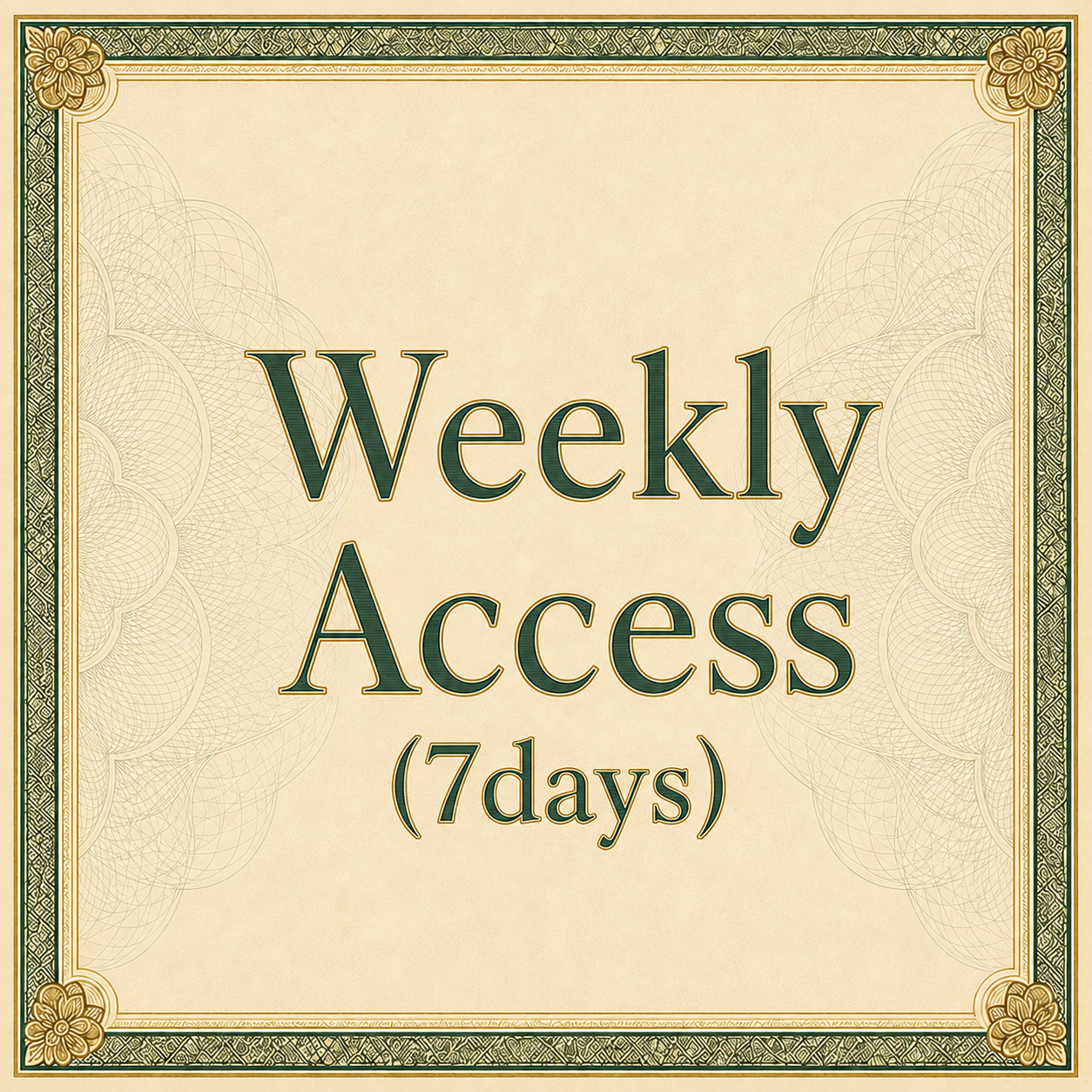 Weekly Access(7 Days)