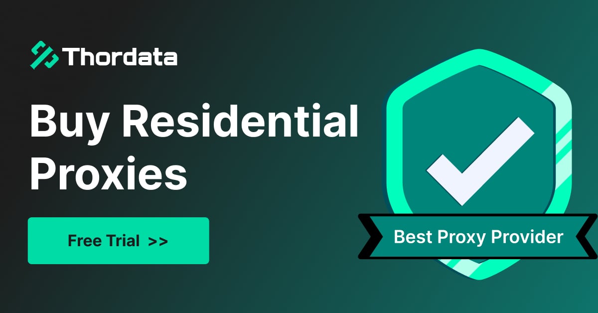 Thordata residential proxy IP banner